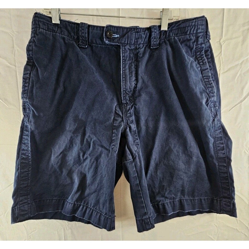 Polo Ralph Lauren Chino Shorts Men’s Size 35 Navy Blue Button Drawstring Vintage
